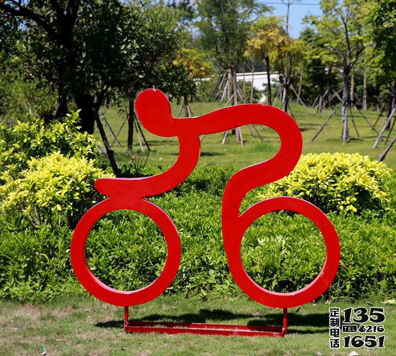 公園大型剪影抽象玻璃鋼自行車運(yùn)動人物雕塑 公園大型剪影抽象玻璃鋼自行車運(yùn)動人物雕塑
