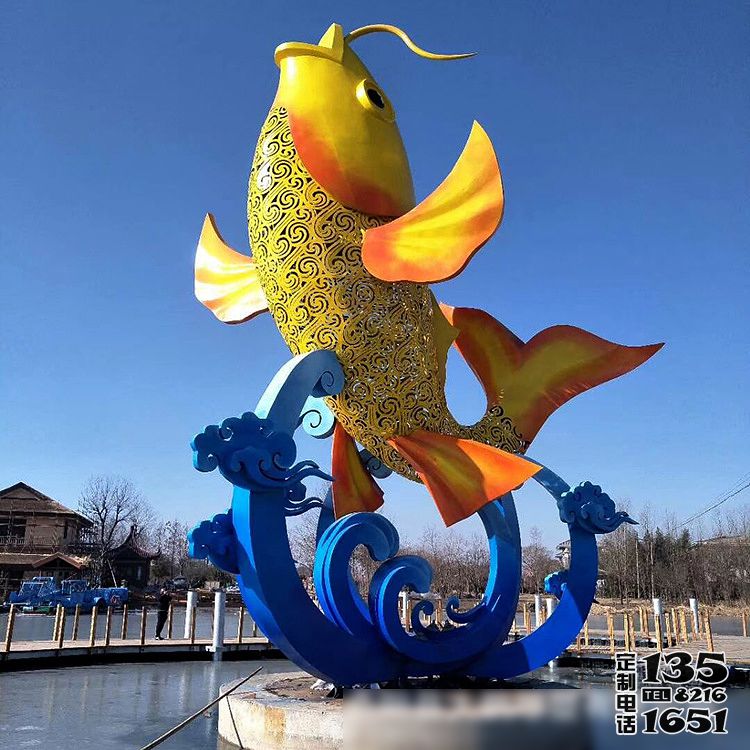 戶(hù)外廣場(chǎng)水景大型彩繪玻璃鋼魚(yú)雕塑 戶(hù)外廣場(chǎng)水景大型彩繪玻璃鋼魚(yú)雕塑